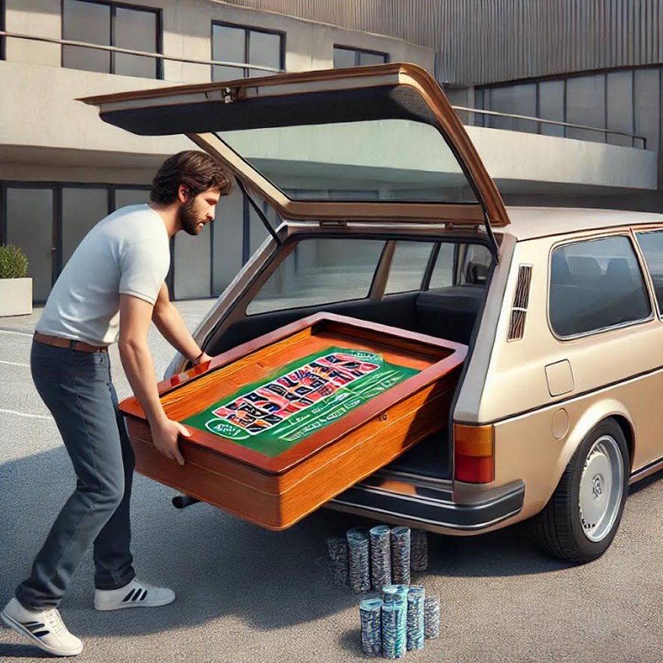 Abholung Spieltische